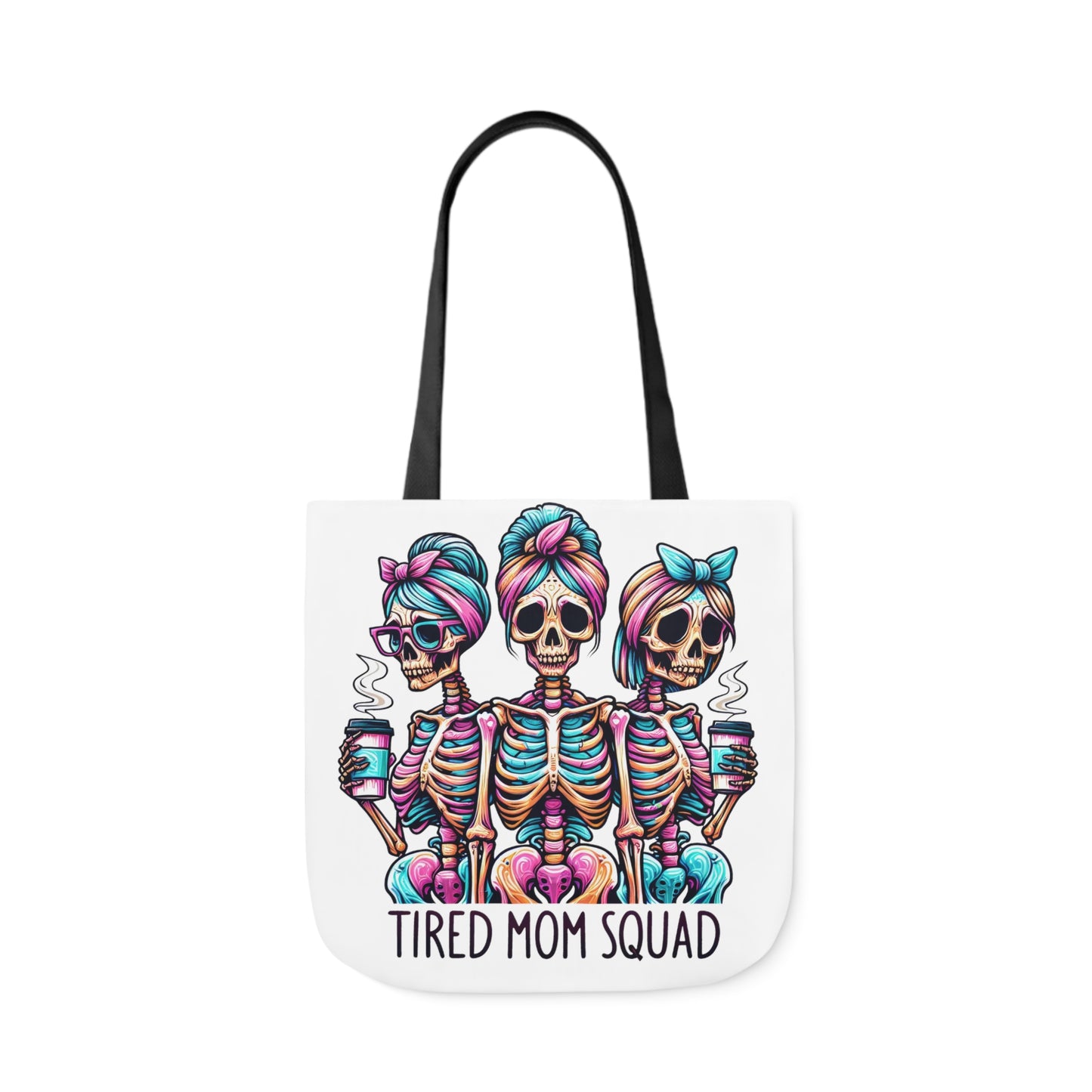 "Tired Mom Squad" Canvas Tote Bag