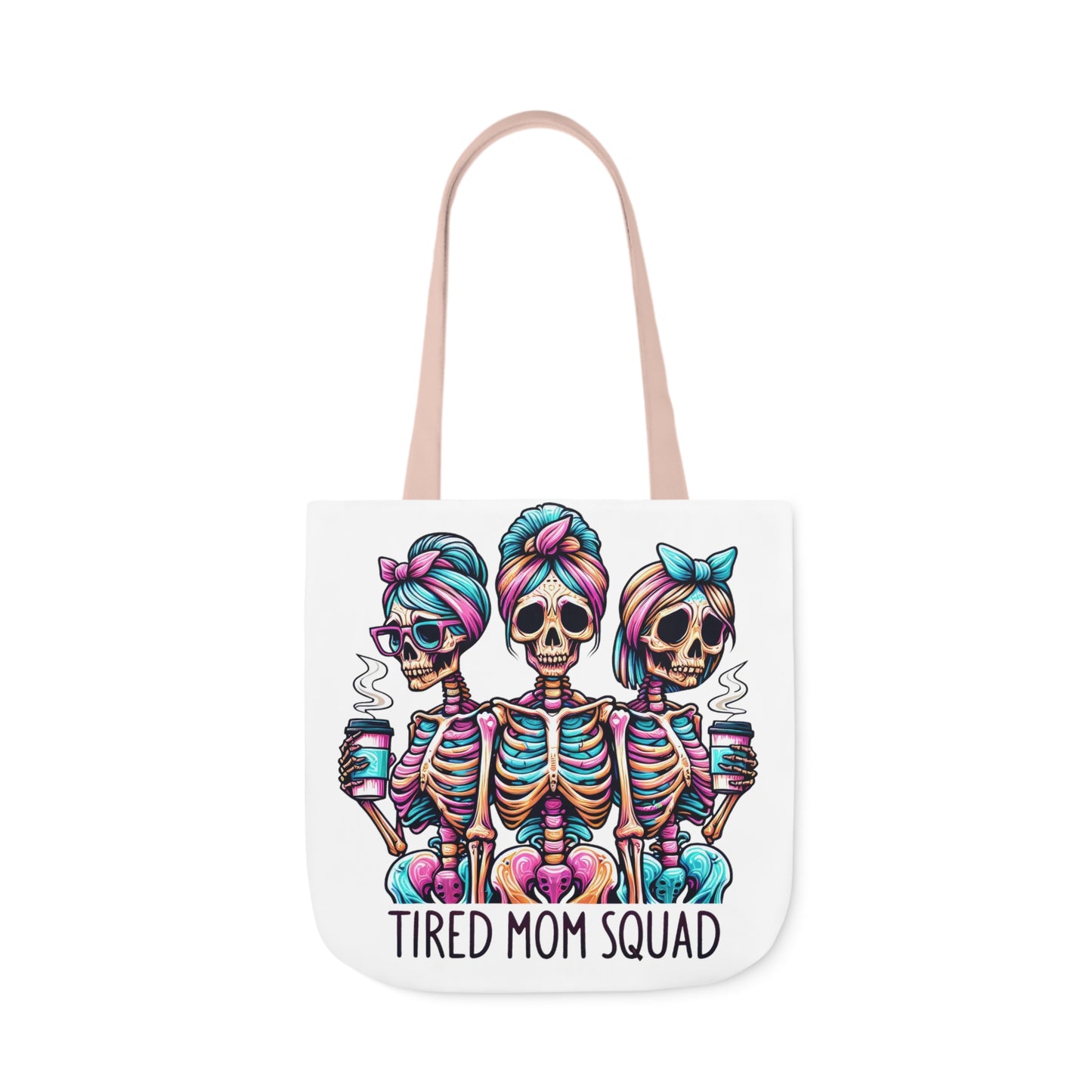 "Tired Mom Squad" Canvas Tote Bag