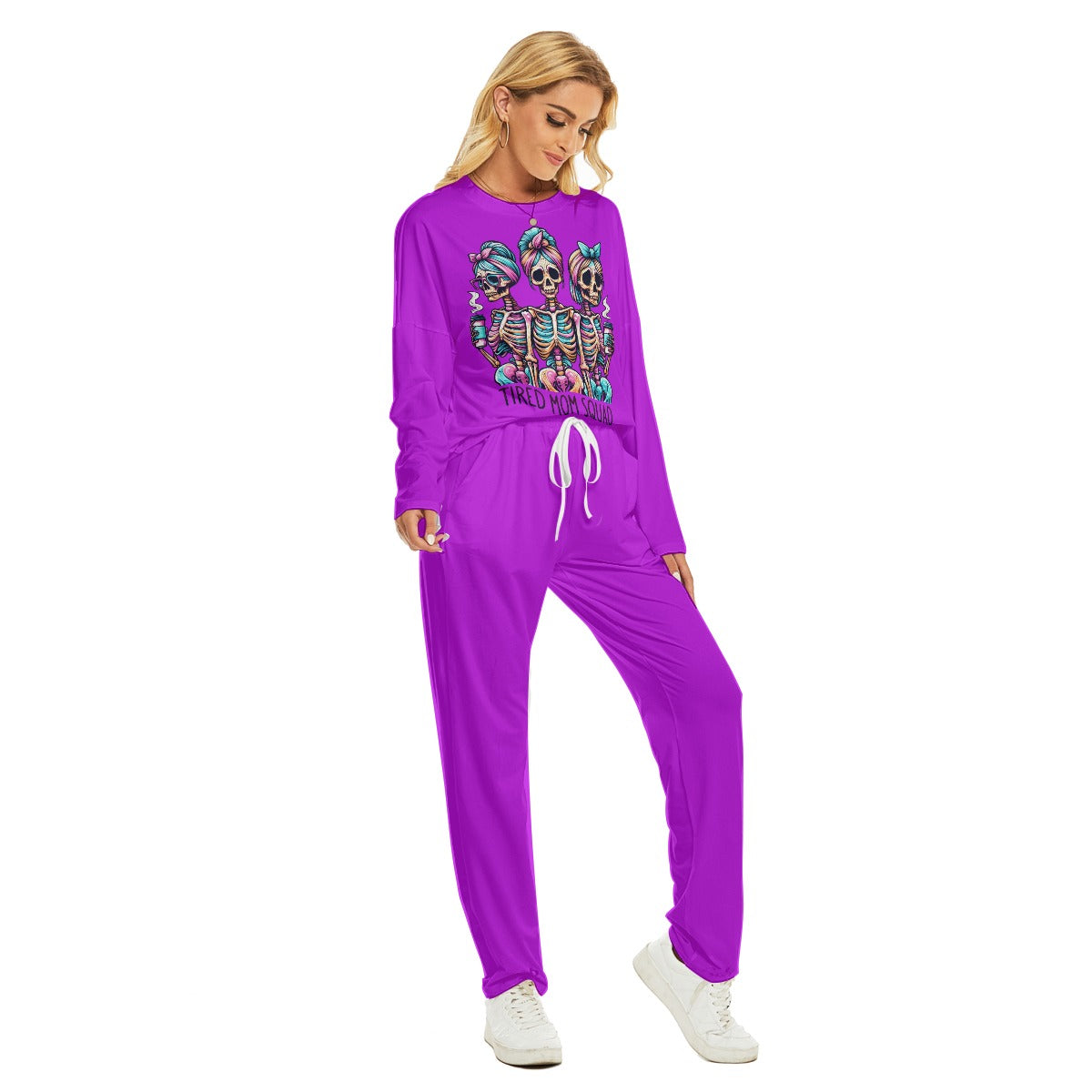 Ladies "Tired Mom Squad" Lounging Pajamas