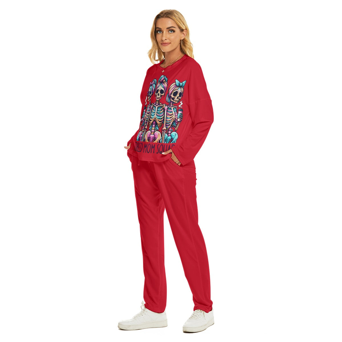 Ladies "Tired Mom Squad" Lounging Pajamas