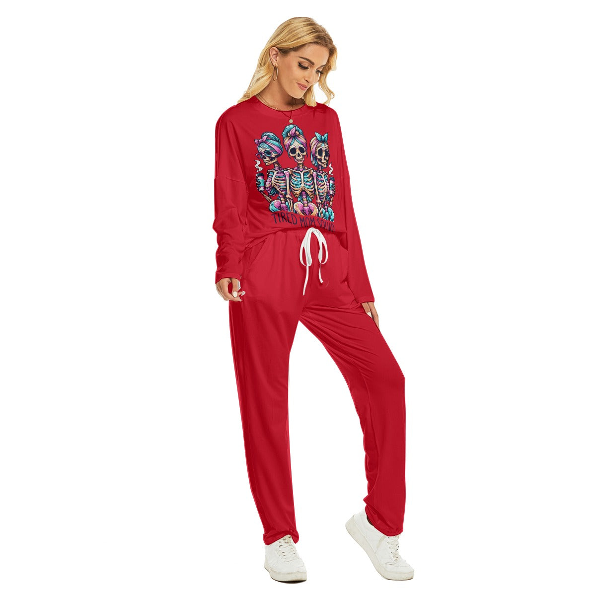 Ladies "Tired Mom Squad" Lounging Pajamas
