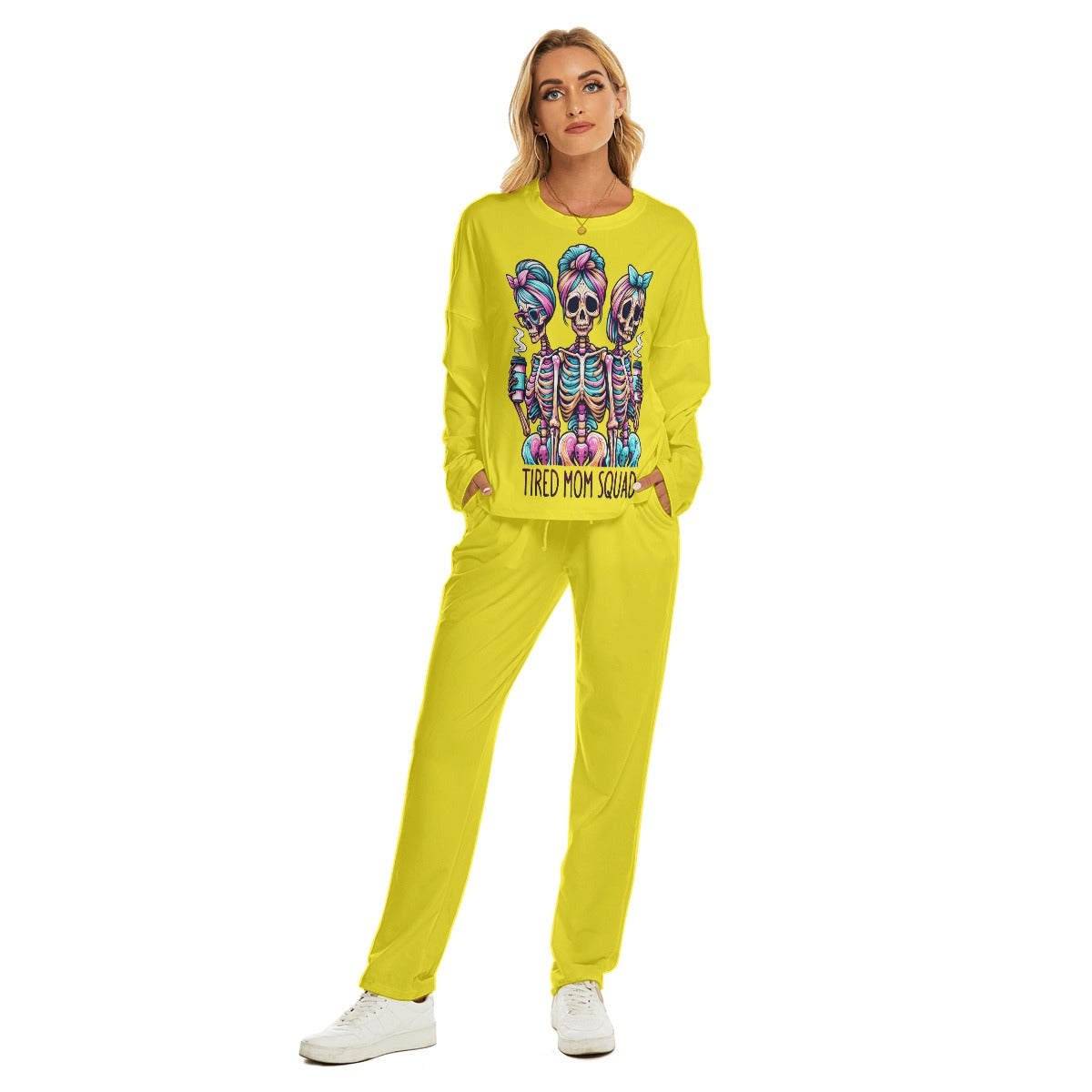 Ladies "Tired Mom Squad" Lounging Pajamas