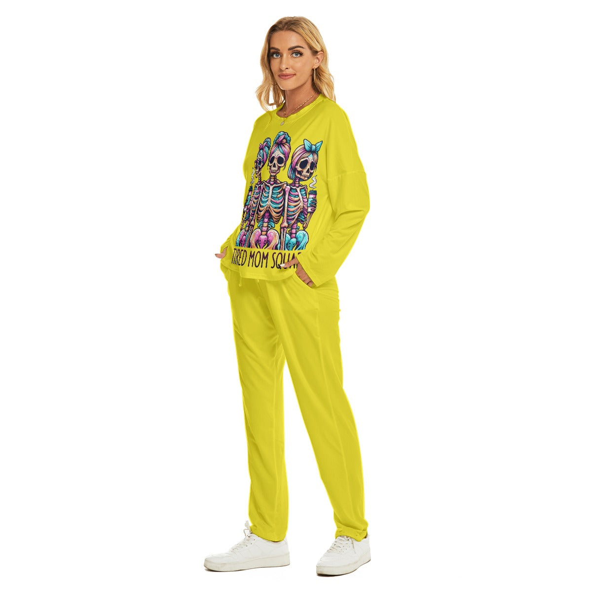 Ladies "Tired Mom Squad" Lounging Pajamas