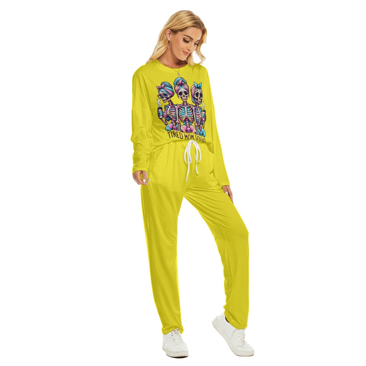 Ladies "Tired Mom Squad" Lounging Pajamas