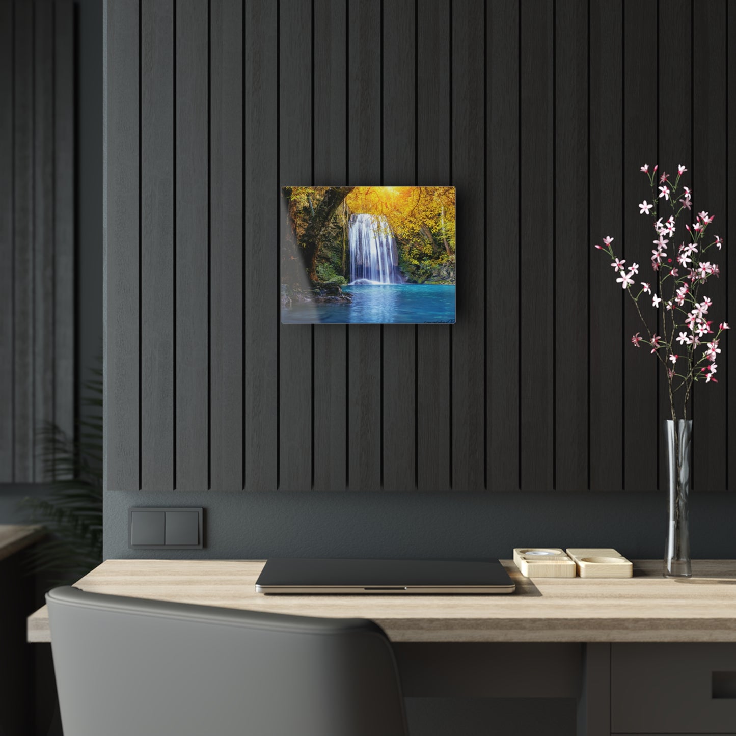 Waterfall Floating Acrylic Print