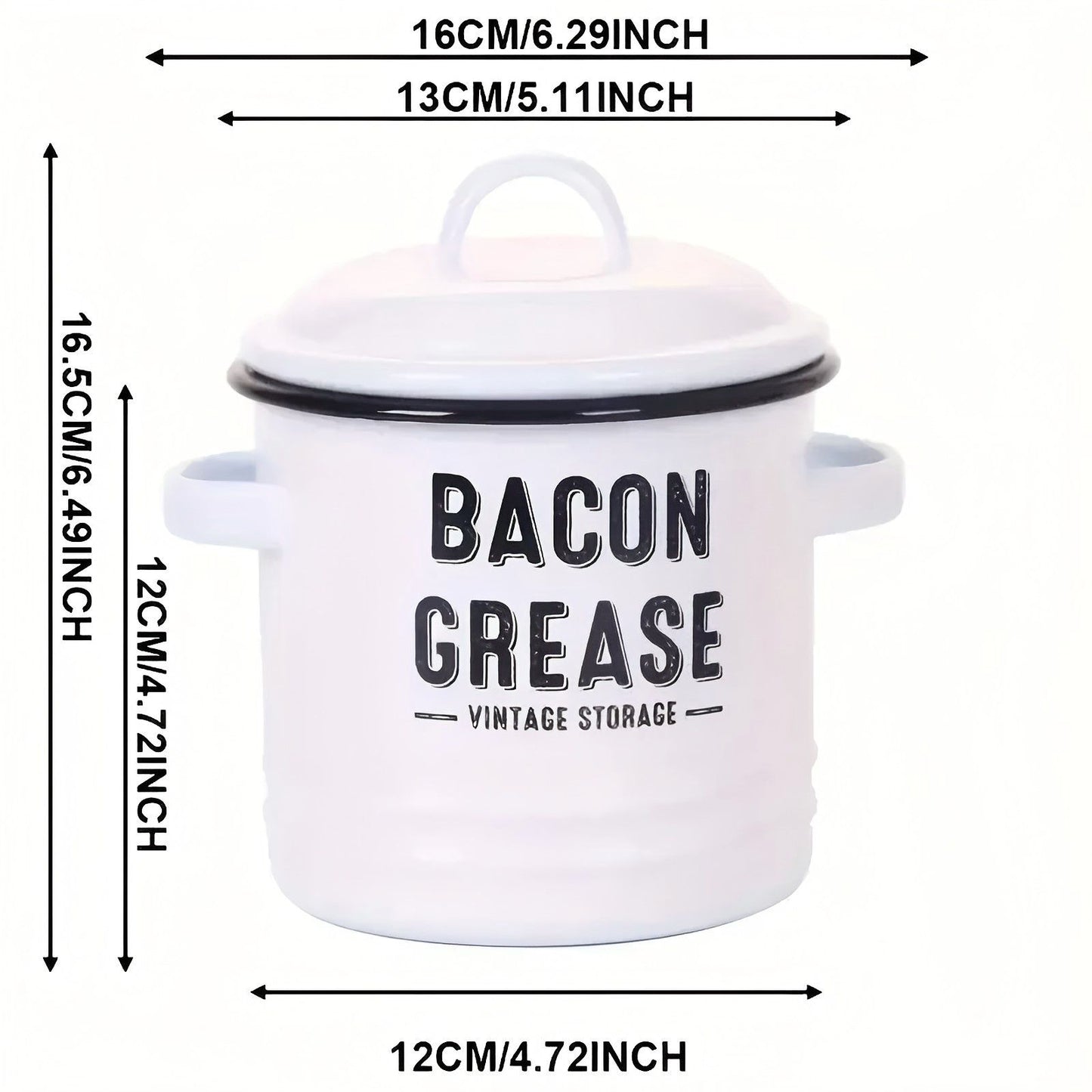 Bacon Grease Storage Jar