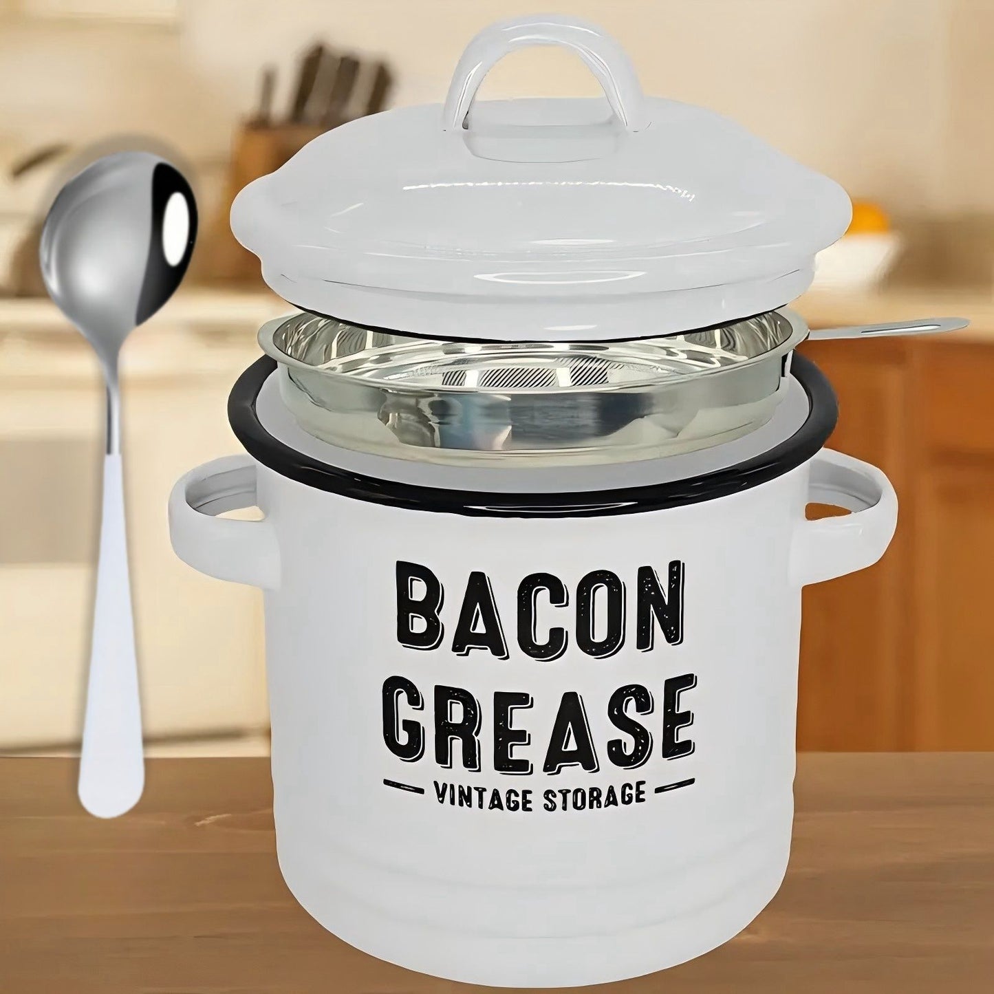 Bacon Grease Storage Jar