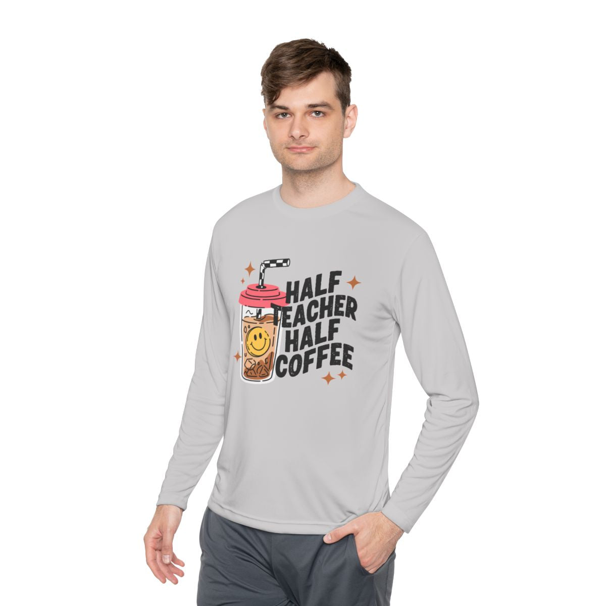 Half Teacher Half Coffee Long Sleeve T-Shirt