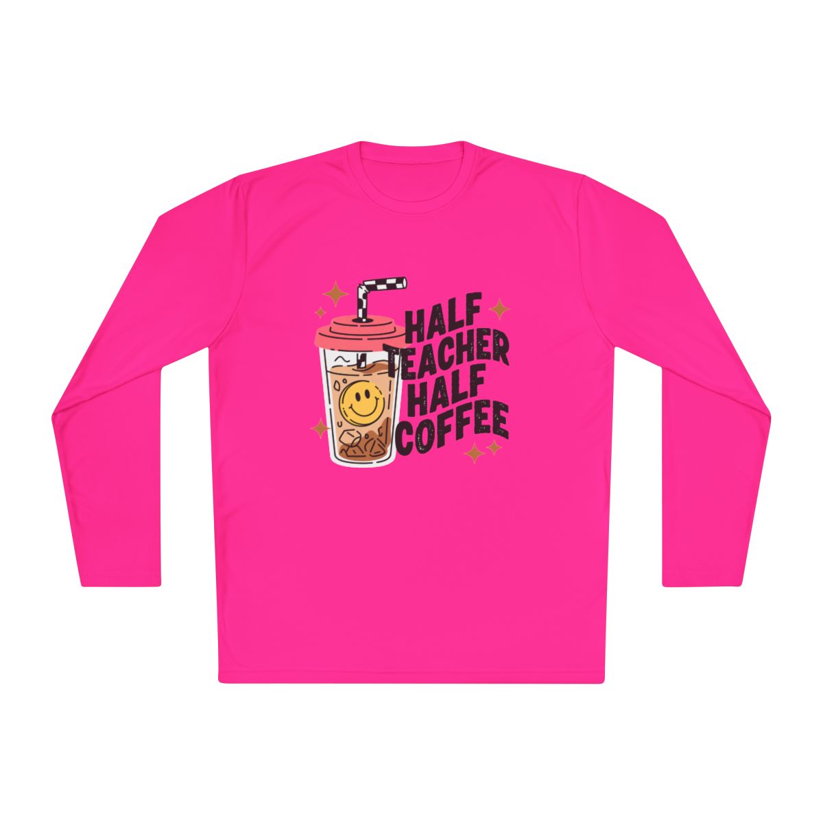 Half Teacher Half Coffee Long Sleeve T-Shirt
