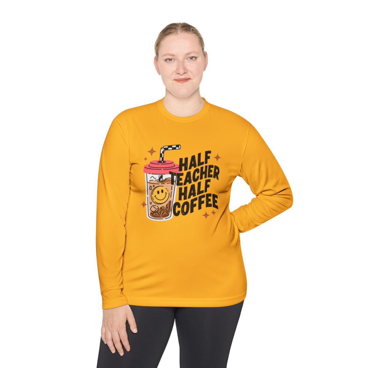 Half Teacher Half Coffee Long Sleeve T-Shirt