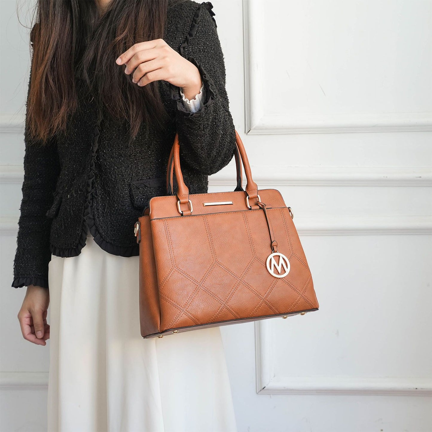 MKF Collection Elodie Triple Compartment Women's Tote Bag by Mia K