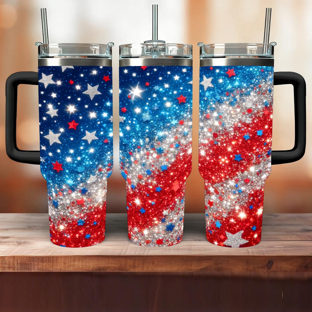 Red White and Blue 40oz Insulated Tumbler